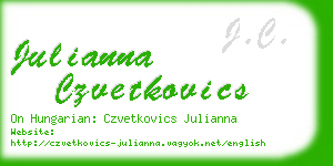 julianna czvetkovics business card